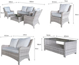 Signature Weave Alexandra Sofa Set with Coffee Table and 2 Armchairs