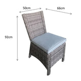 Signature Weave Alexandra Large Corner Dining Table Set with Sofa and 3 Chairs