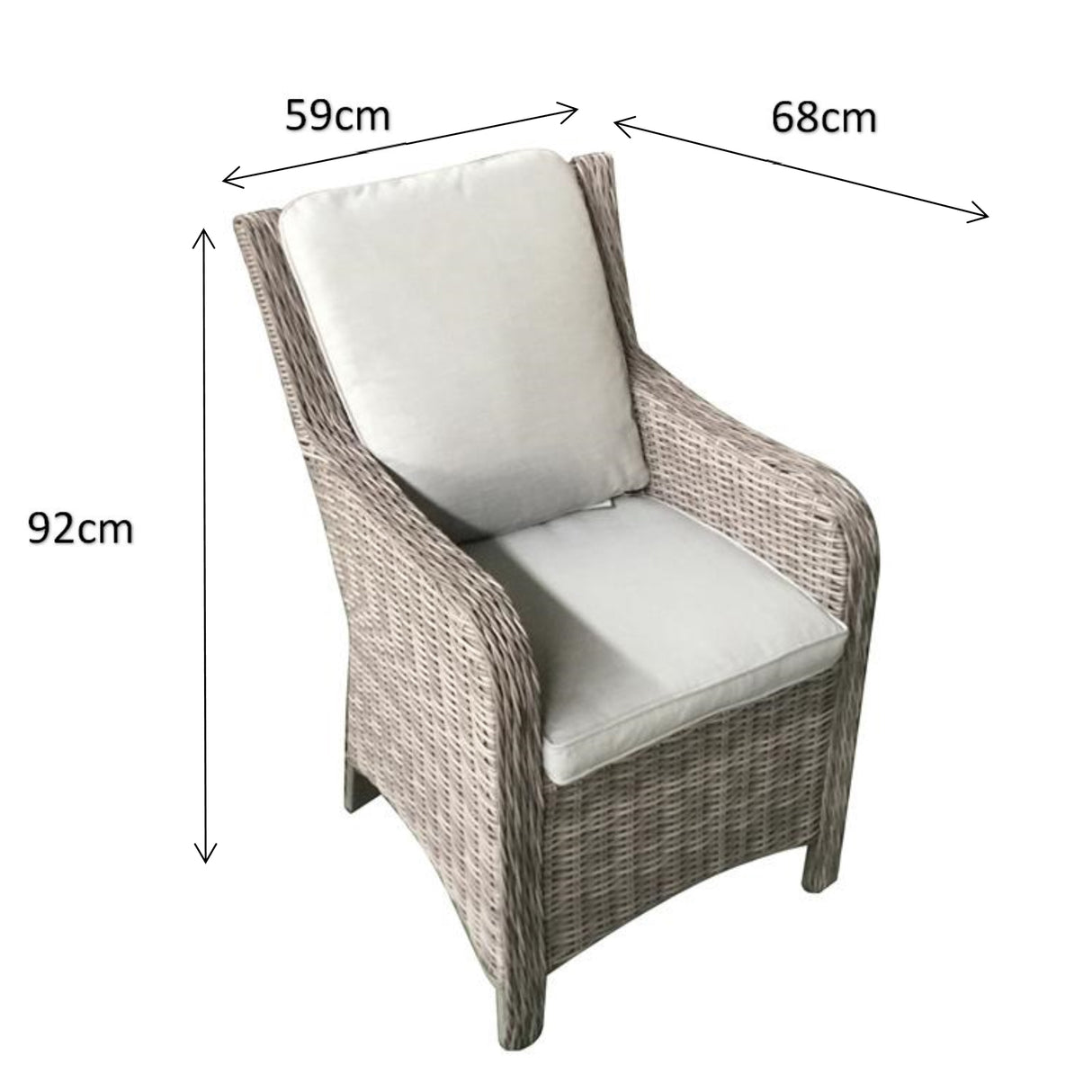 Signature Weave Alexandra High-Back Armchair - Set of 2