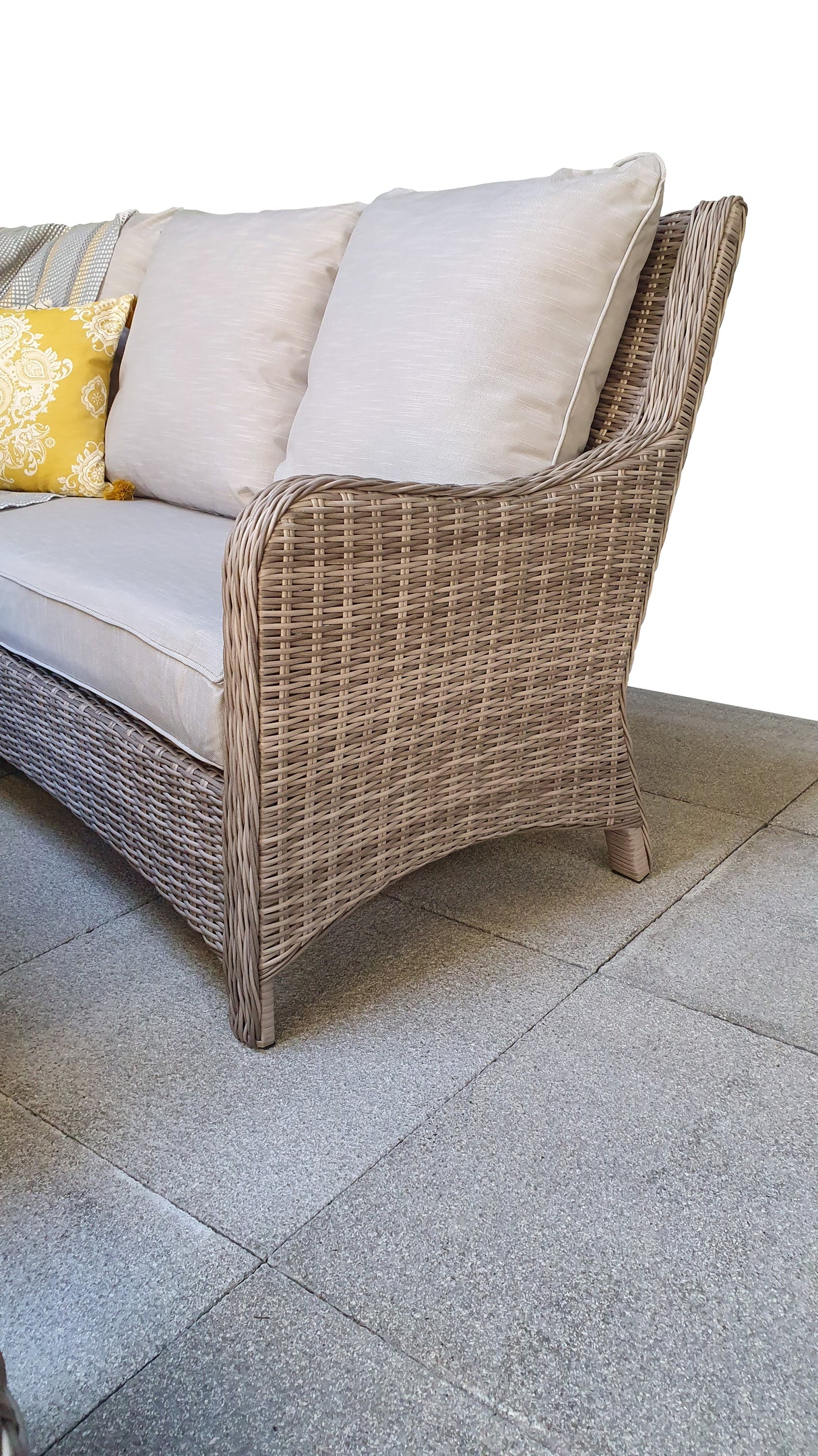 Signature Weave Alexandra Corner Sofa Dining Set with Lift Table and 2 Ottomans