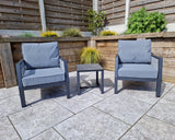 Signature Weave Bettina 3-Piece Lounge Set with Table and 2 Chairs