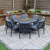 Signature Weave Bettina Octagon Dining Table Set with 8 Chairs