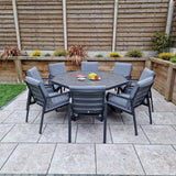 Signature Weave Bettina Octagon Dining Table Set with 8 Chairs