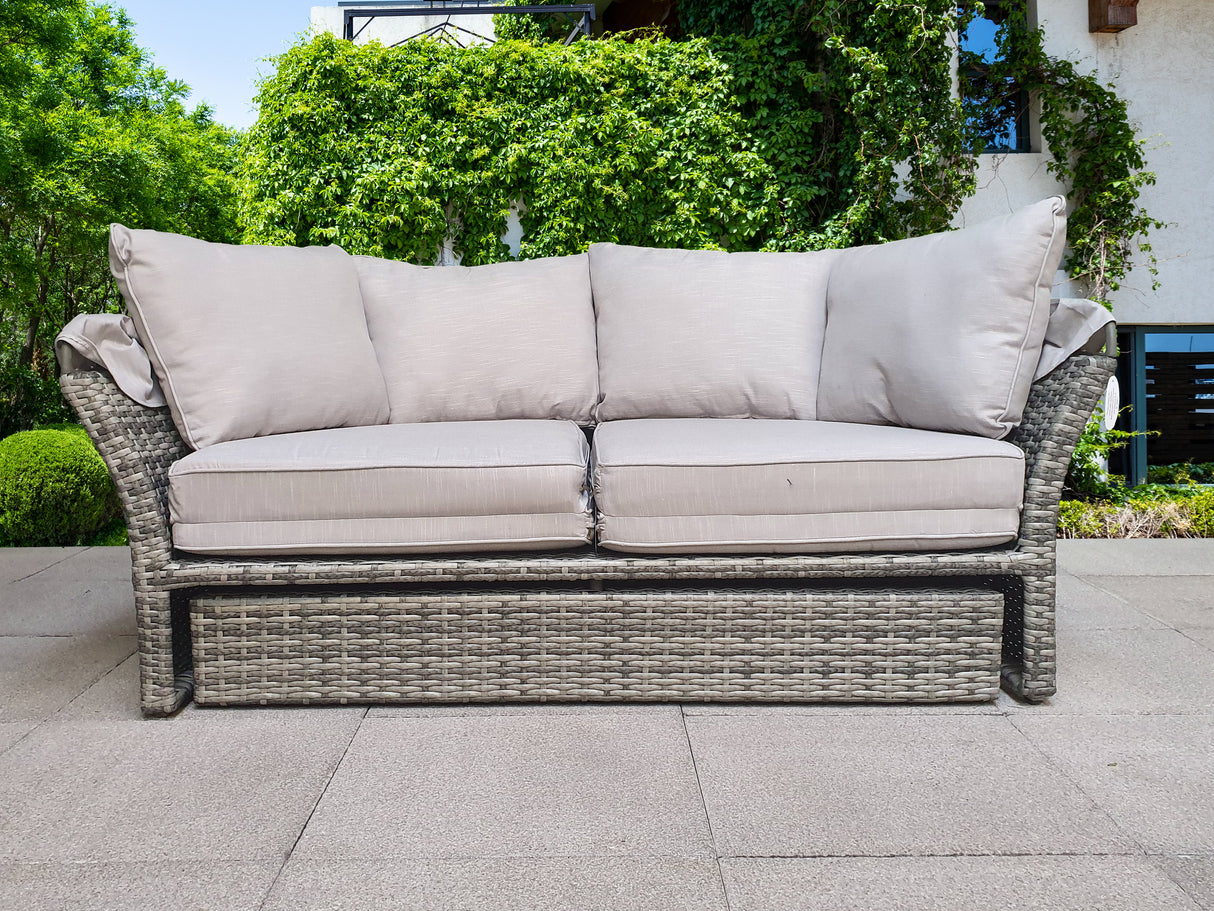 Signature Weave Lily Daybed with Canopy - Grey