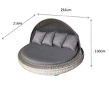 Signature Weave Madison Round Daybed with Canopy