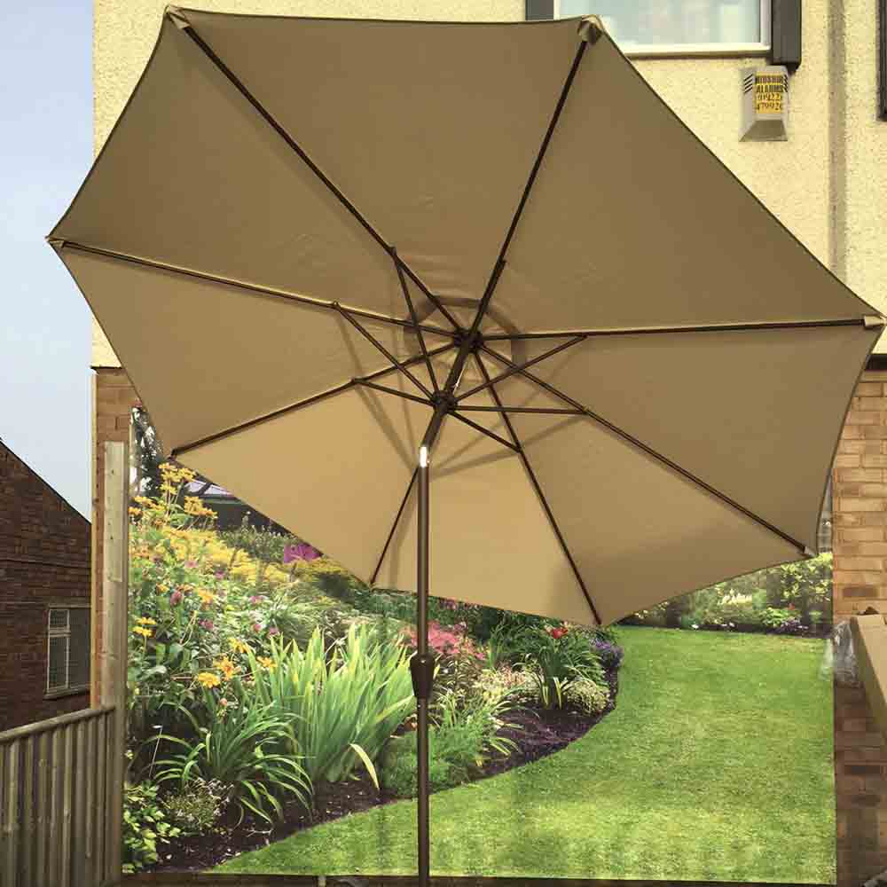 Signature Weave 3m Table Parasol - Beige