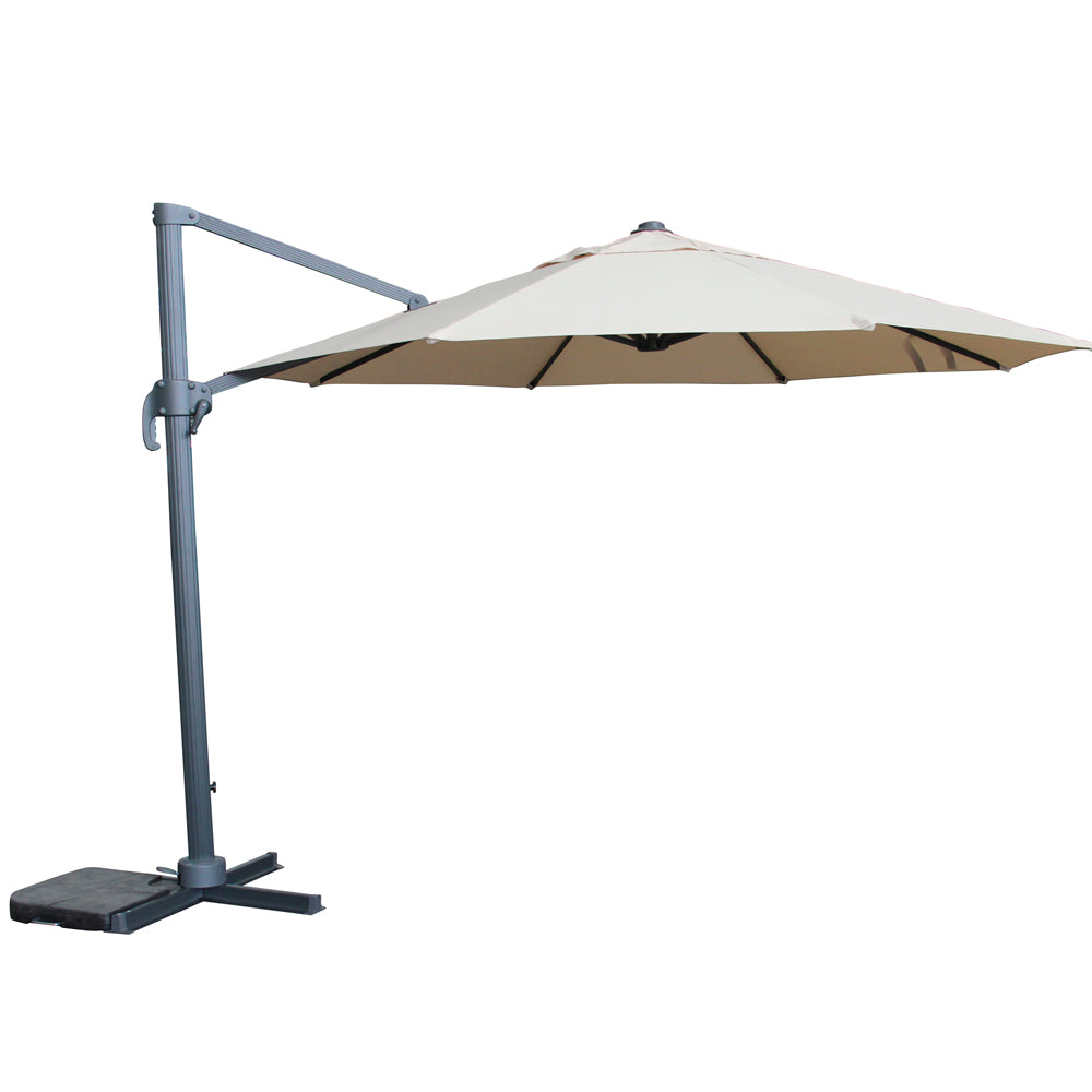Signature Weave 3.5m Round Roma Parasol - Beige
