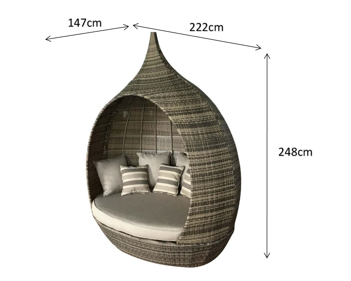 Signature Weave Pearl Daybed - Grey