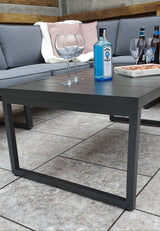 Signature Weave Alarna Corner Sofa Set with Coffee Table and Armchair - Grey