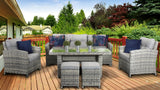 Signature Weave Amy Dining Table Set with 3-Seater Sofa, Table and 2 Chairs