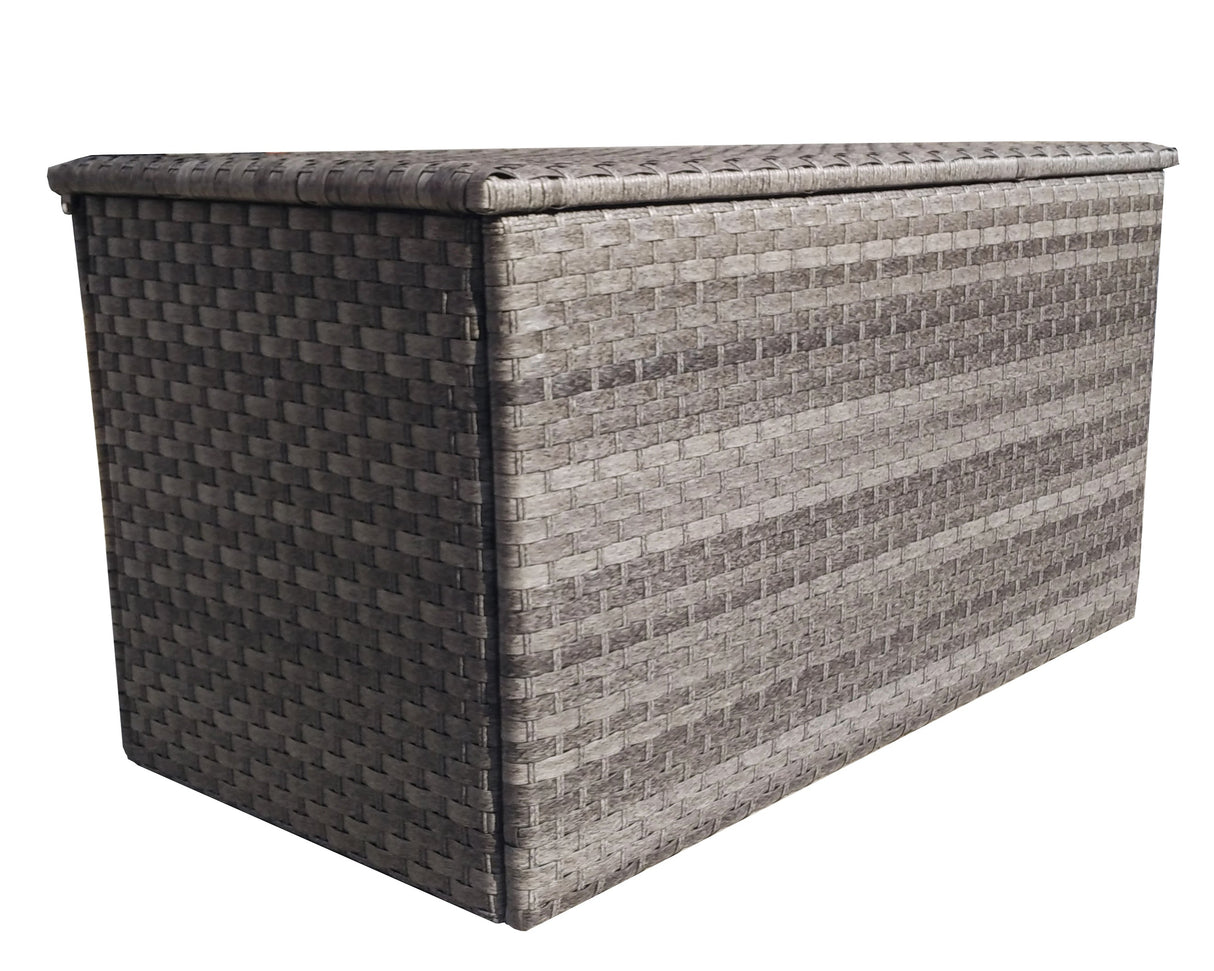 Signature Weave Medium Cushion Box - Multi-Grey Wicker