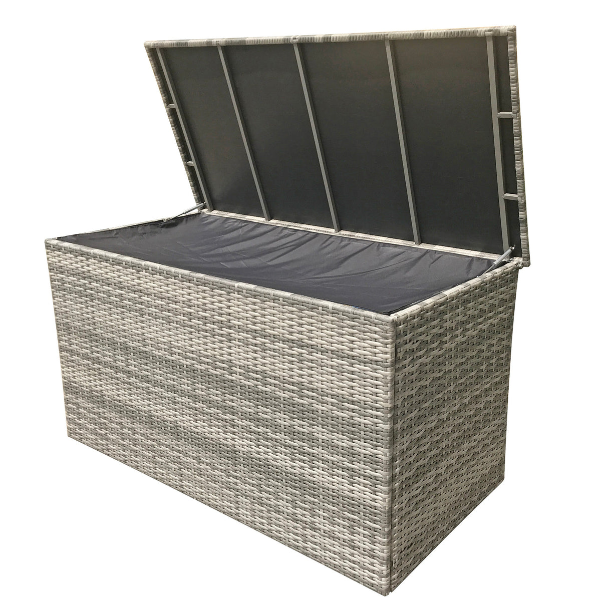 Signature Weave Large Cushion Box - Sarah Grey Weave