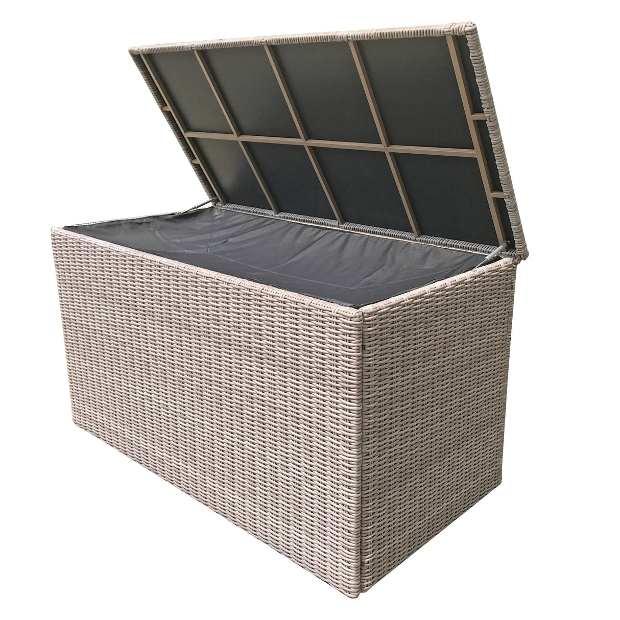 Signature Weave Large Cushion Box - Alexandra Grey Weave