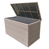 Signature Weave Large Cushion Box - Alexandra Grey Weave