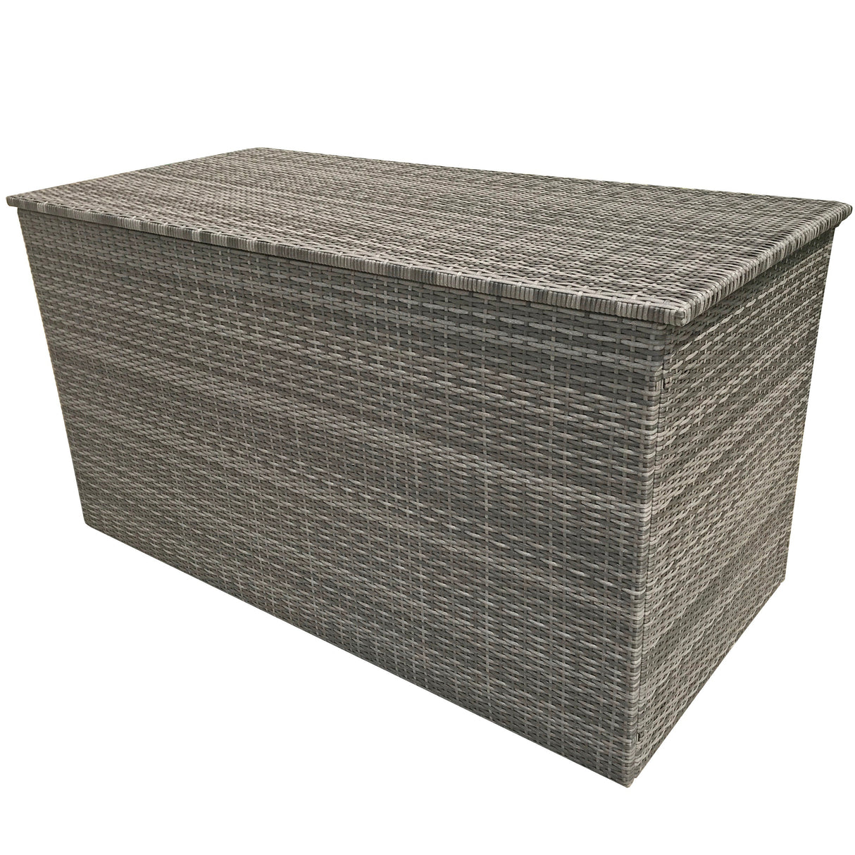 Signature Weave Large Cushion Box - Flat Grey Weave