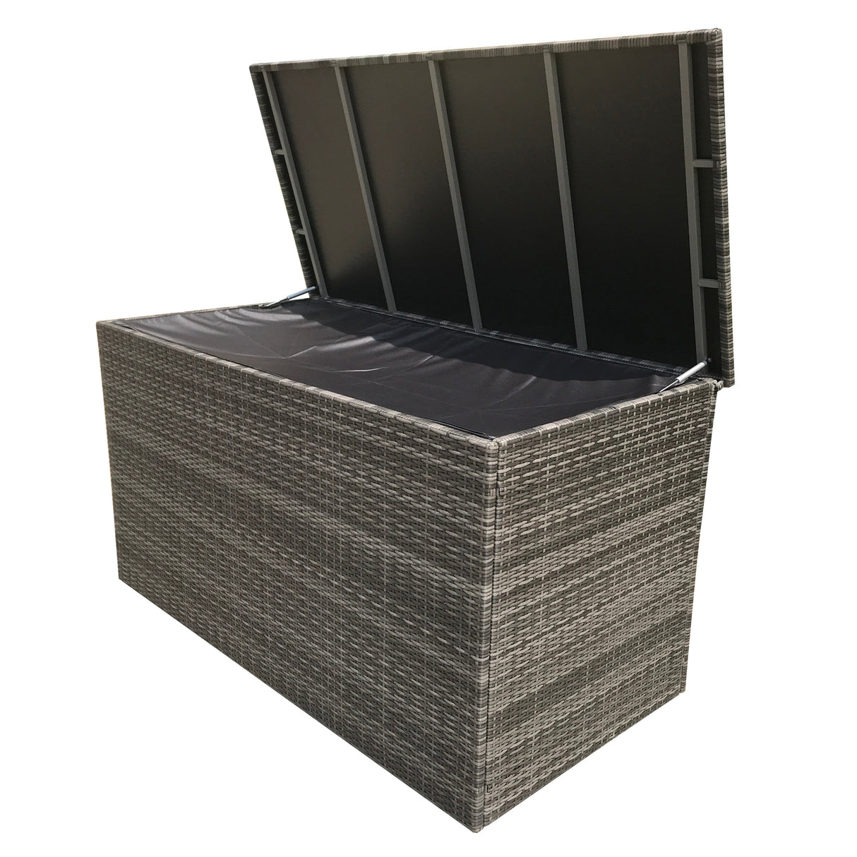 Signature Weave Large Cushion Box - Flat Grey Weave