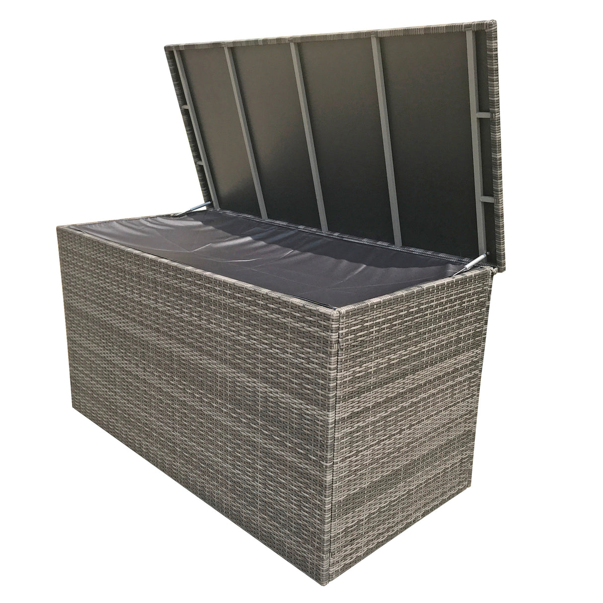 Signature Weave Medium Cushion Box - Flat Grey Weave