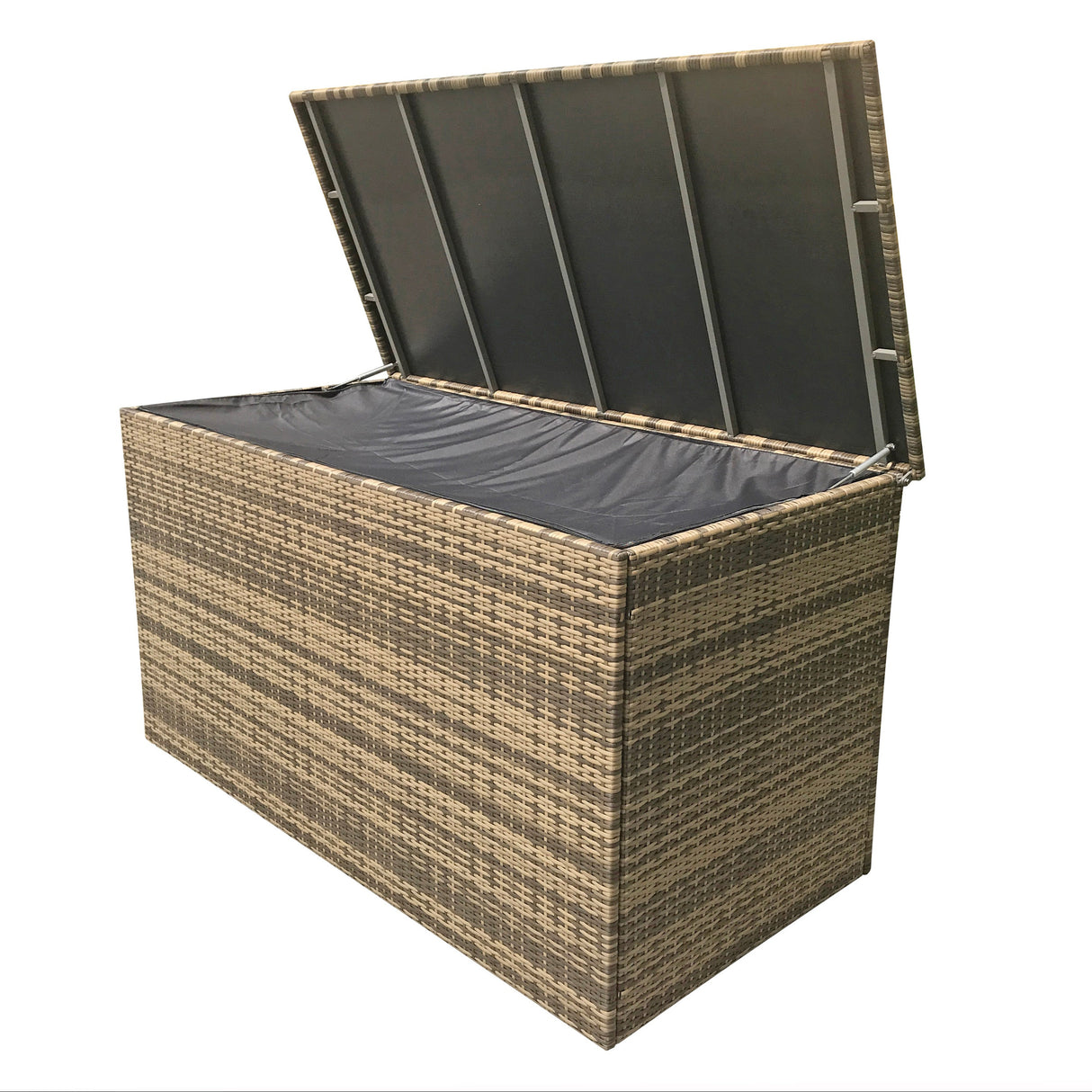 Signature Weave Large Cushion Box - Flat Brown Weave