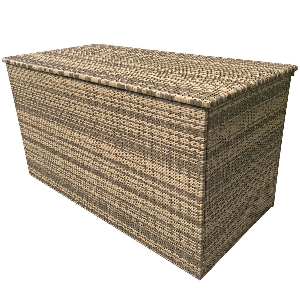 Signature Weave Large Cushion Box - Flat Brown Weave