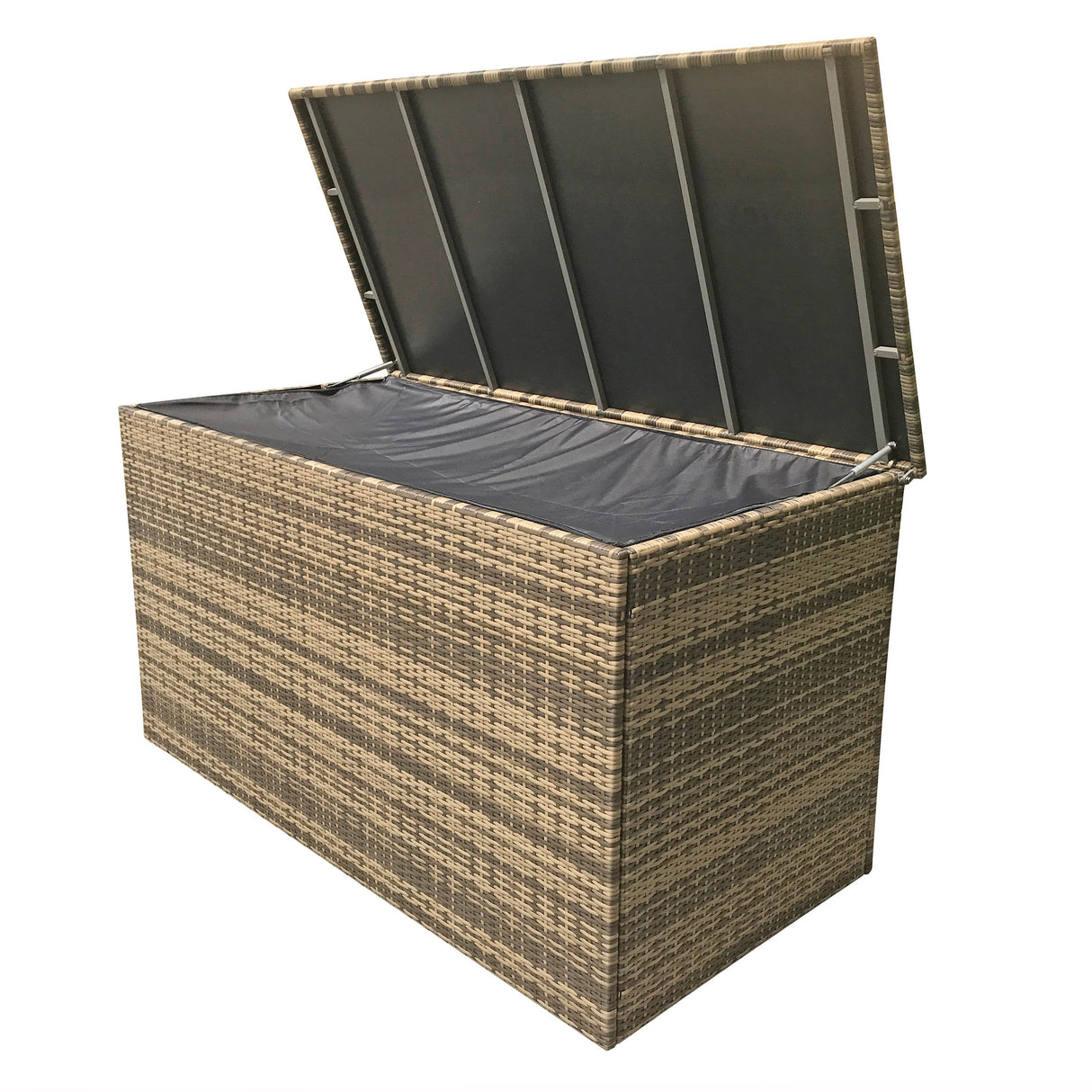 Signature Weave Medium Cushion Box - Flat Brown Weave