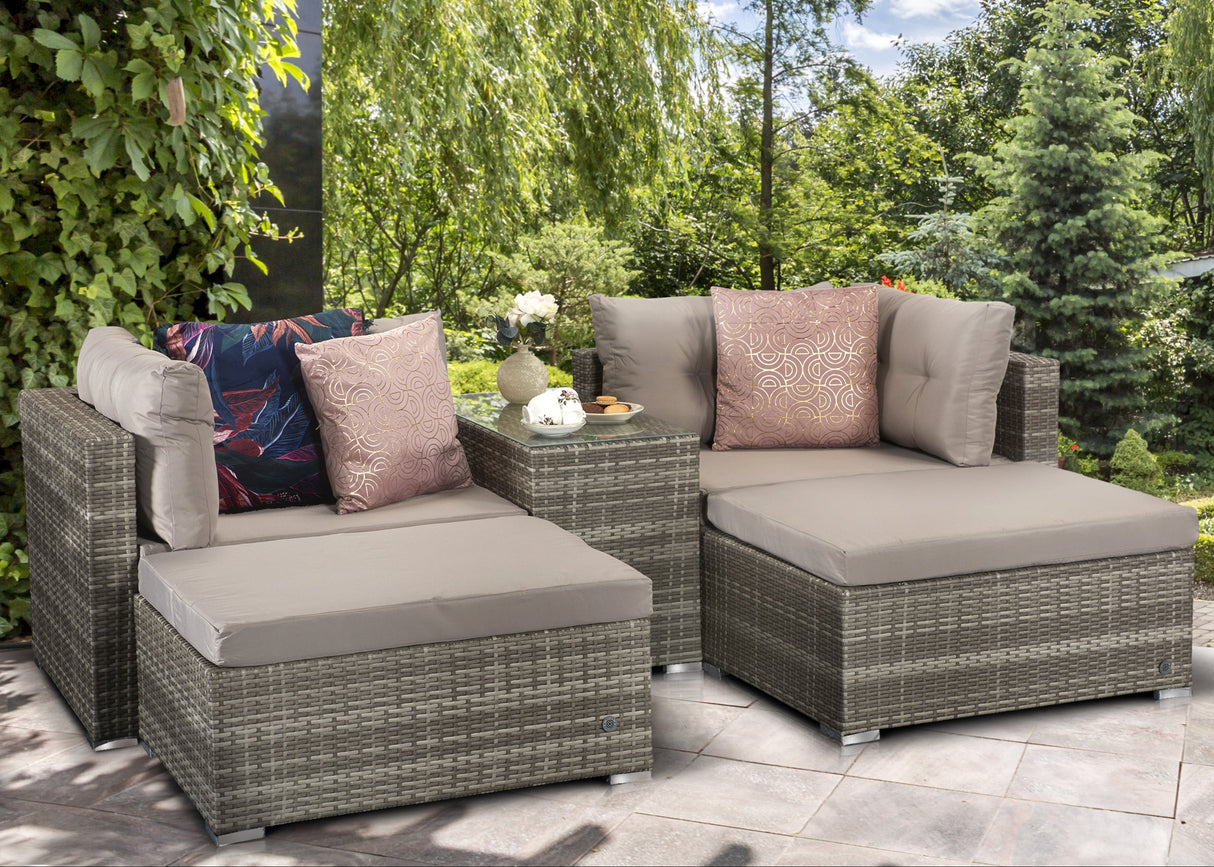 Signature Weave Harper Stackable Sofa Set with Coffee Table