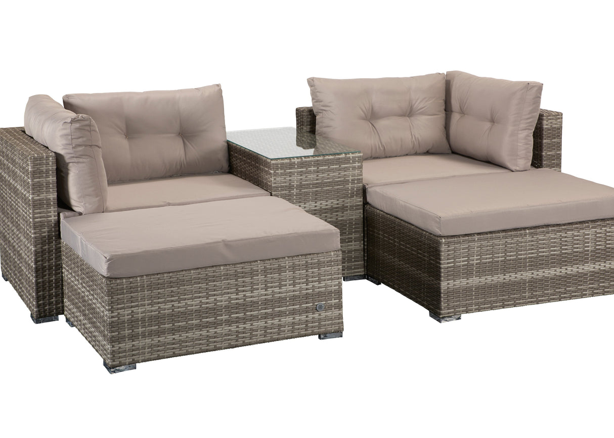 Signature Weave Harper Stackable Sofa Set with Coffee Table