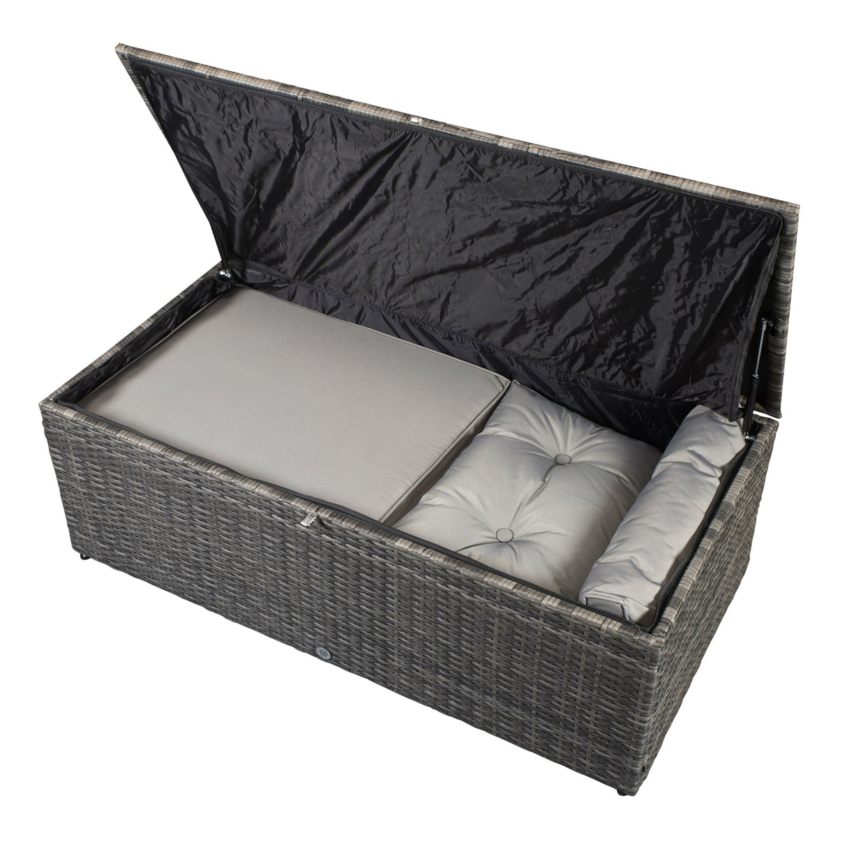 Signature Weave Holly 6-Seat Sofa Set with 2 Storage Tables - Grey