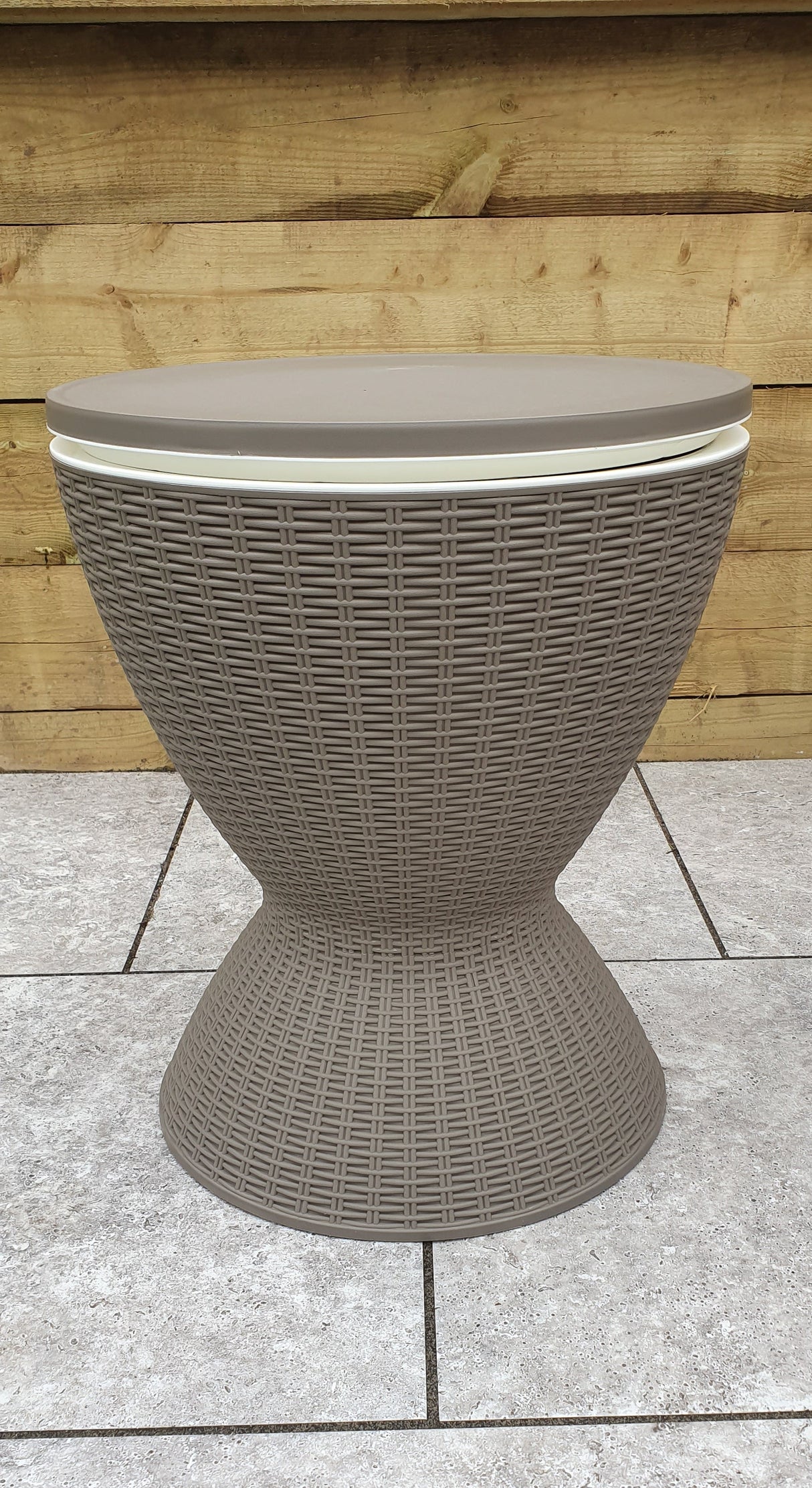 Signature Weave Cone-Shaped Ice Bucket Table