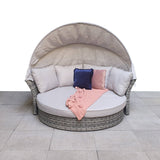 Signature Weave Lily Daybed with Canopy - Grey