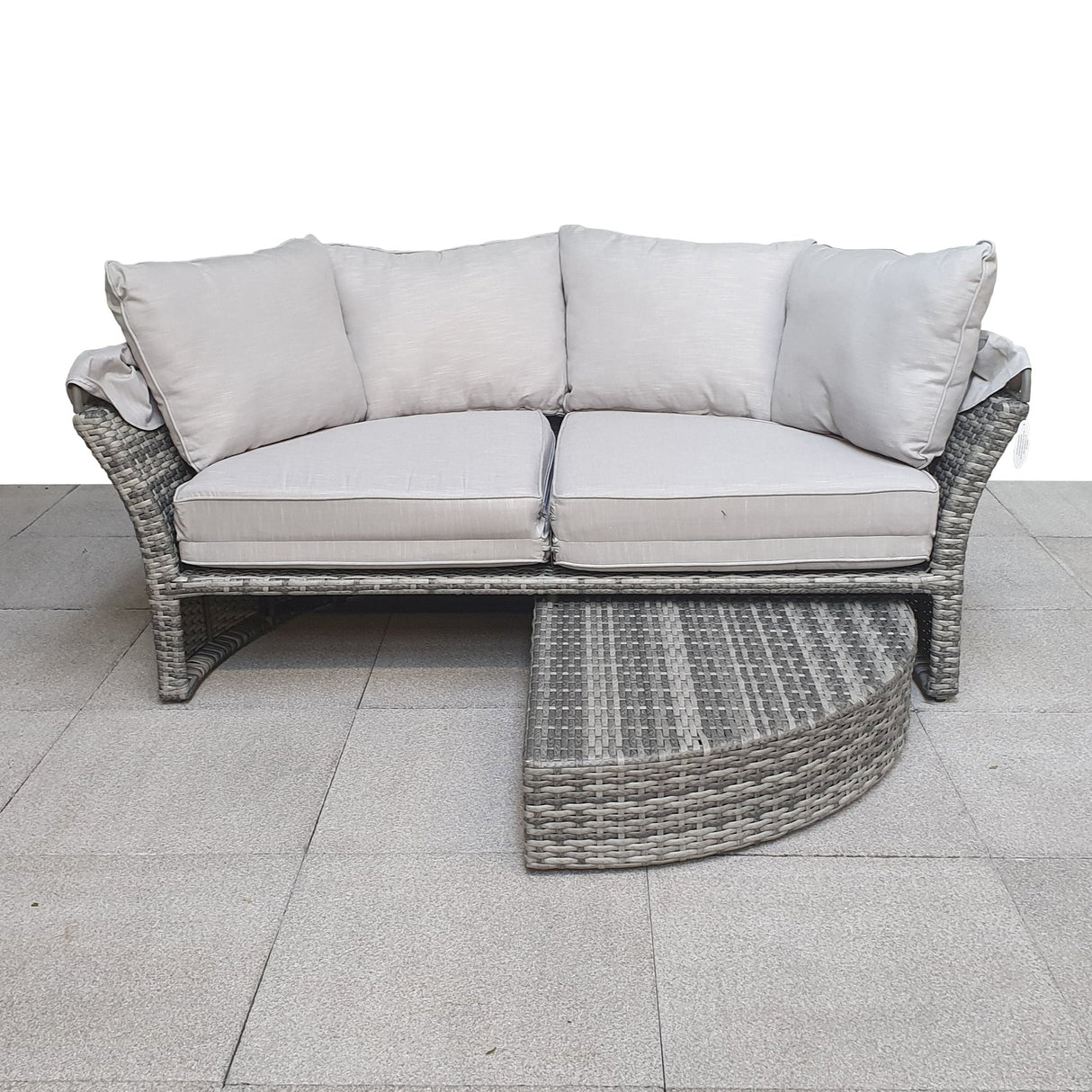 Signature Weave Lily Daybed with Canopy - Grey