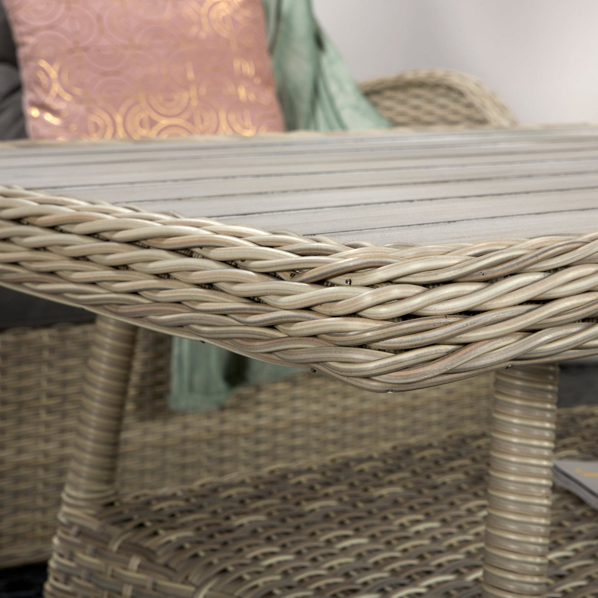 Signature Weave Meghan 4-Seat Sofa Set with Aluminium Top Table and 2 Armchairs