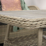 Signature Weave Meghan 4-Seat Sofa Set with Aluminium Top Table and 2 Armchairs