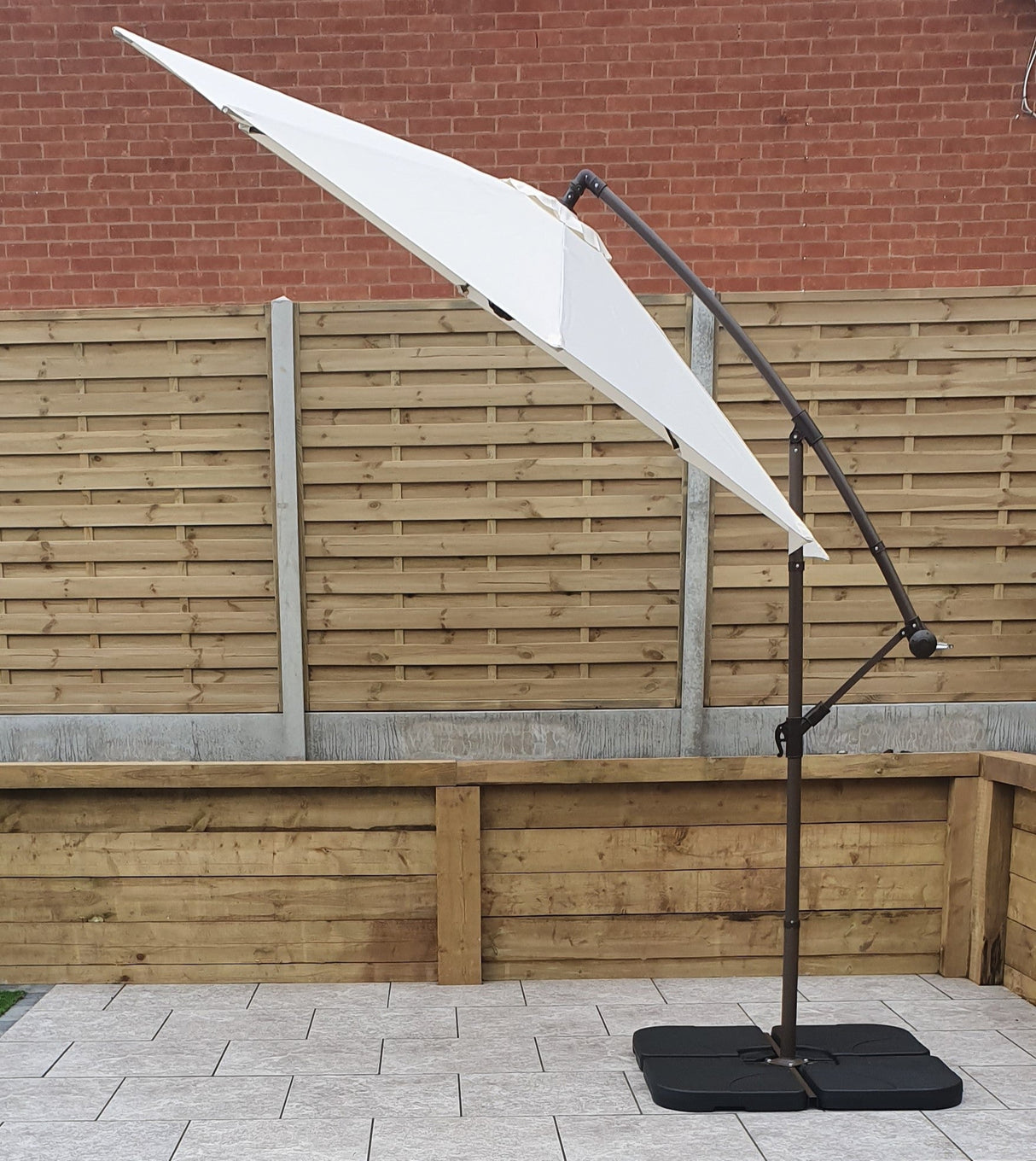 Signature Weave 3m Banana Parasol - Beige