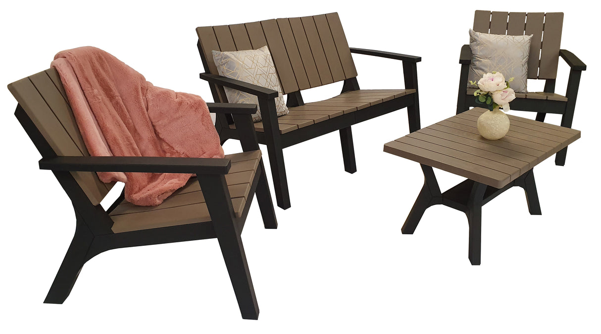 Signature Weave Polly 4-Seat Set with Coffee Table and 2 Armchairs