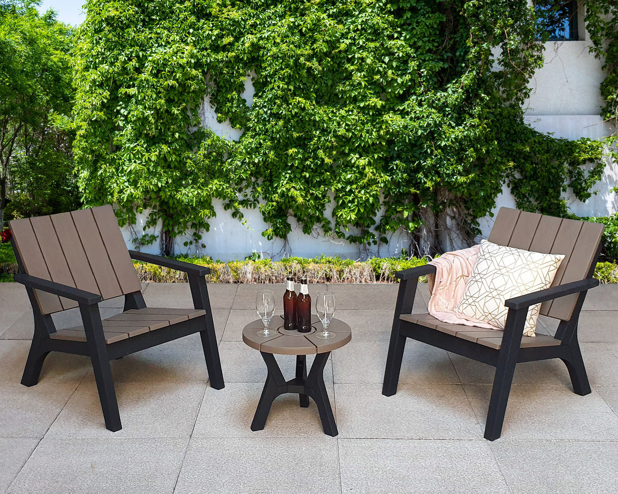 Signature Weave Polly 2-Seat Lounge Set with Side Table