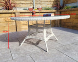 Signature Weave Rose 6-Seat Dining Table Set