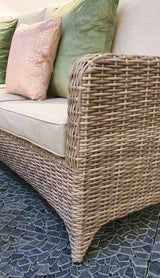 Signature Weave Sarah Lift and Rise Corner Sofa Dining Set with Lift Table and 2 Ottomans
