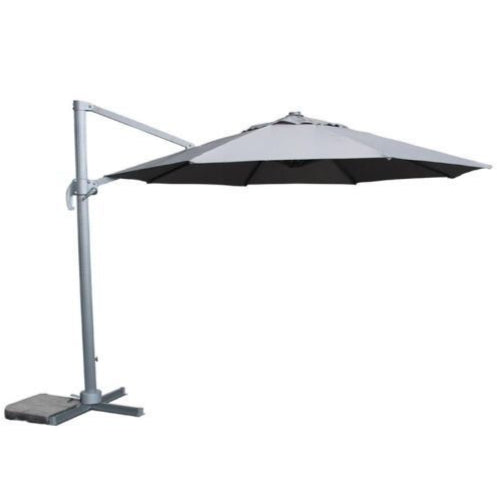 Signature Weave 3m Square Roma Parasol with LED Rib Lights