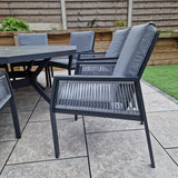 Signature Weave Bettina Octagon Dining Table Set with 8 Chairs