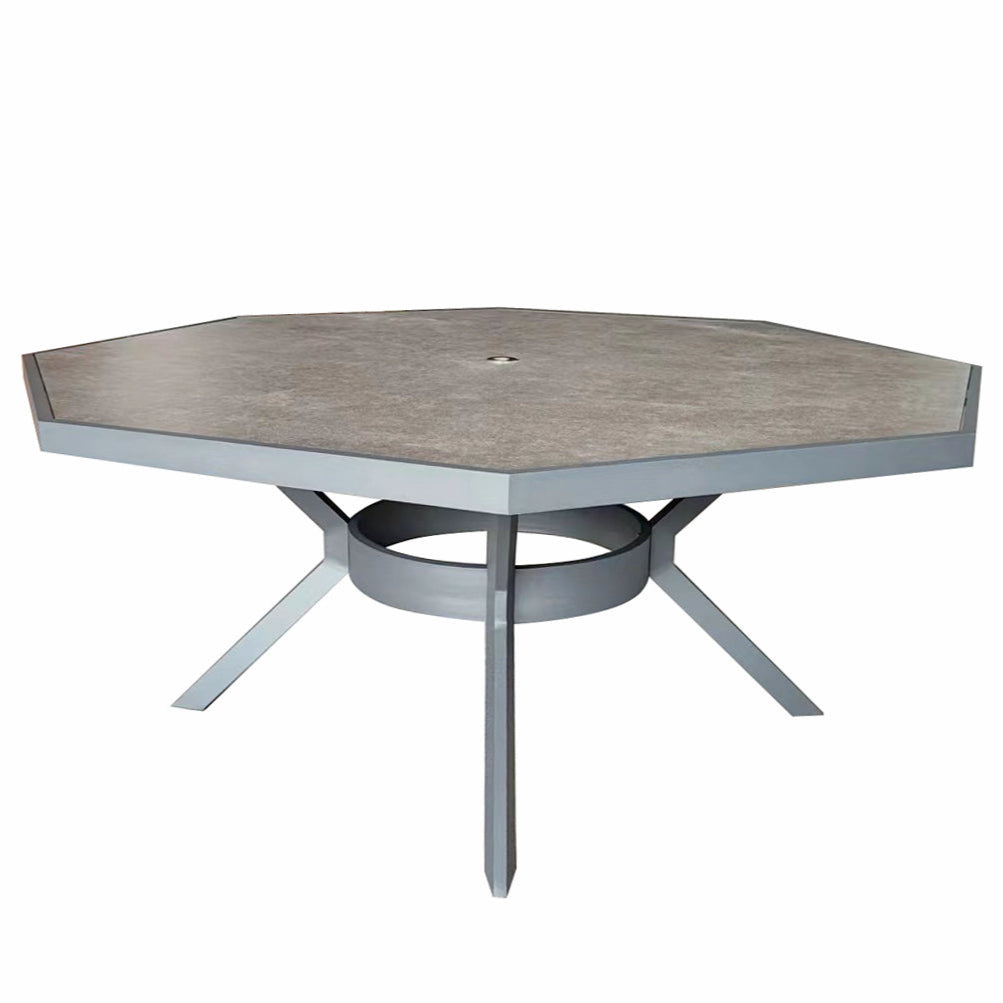 Signature Weave Bettina Octagon Dining Table Set with 8 Chairs