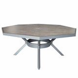 Signature Weave Bettina Octagon Dining Table Set with 8 Chairs