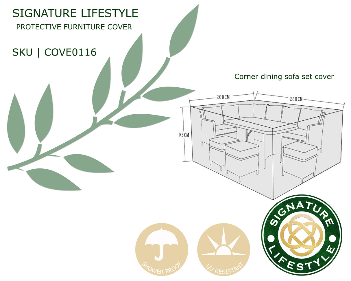 Signature Weave Corner Sofa Set Protective Cover