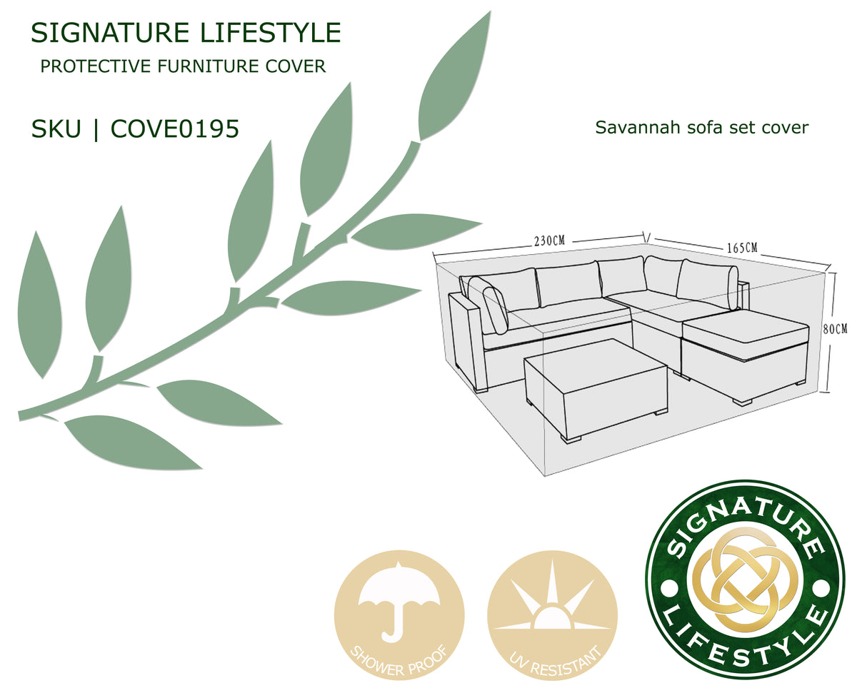Signature Weave Savannah Corner Sofa Protective Cover