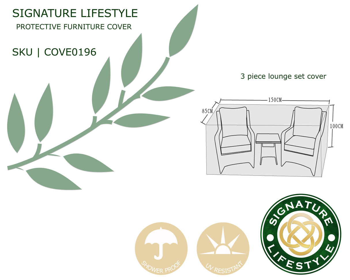 Signature Weave Lounge Chair Set Cover