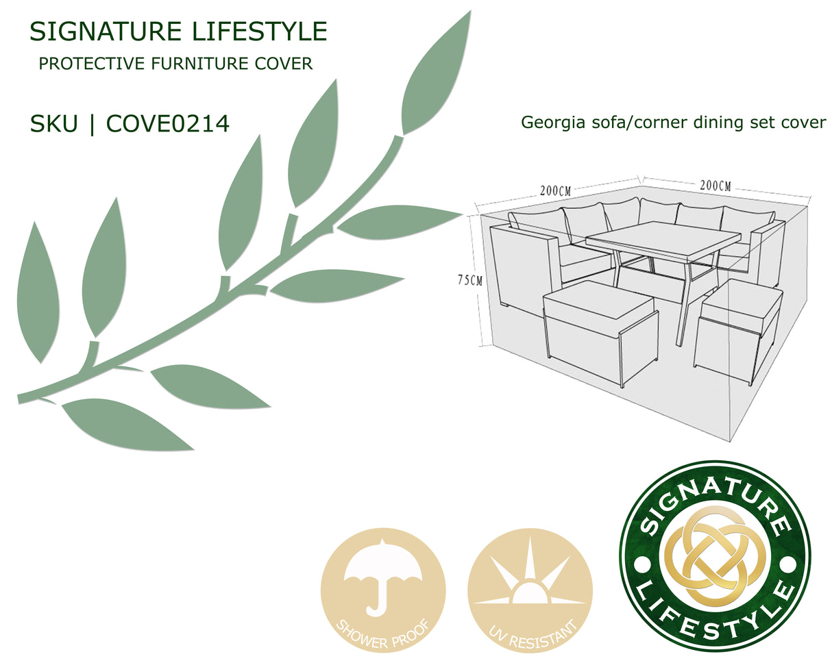 Signature Weave Georgia Corner Sofa Set Protective Cover