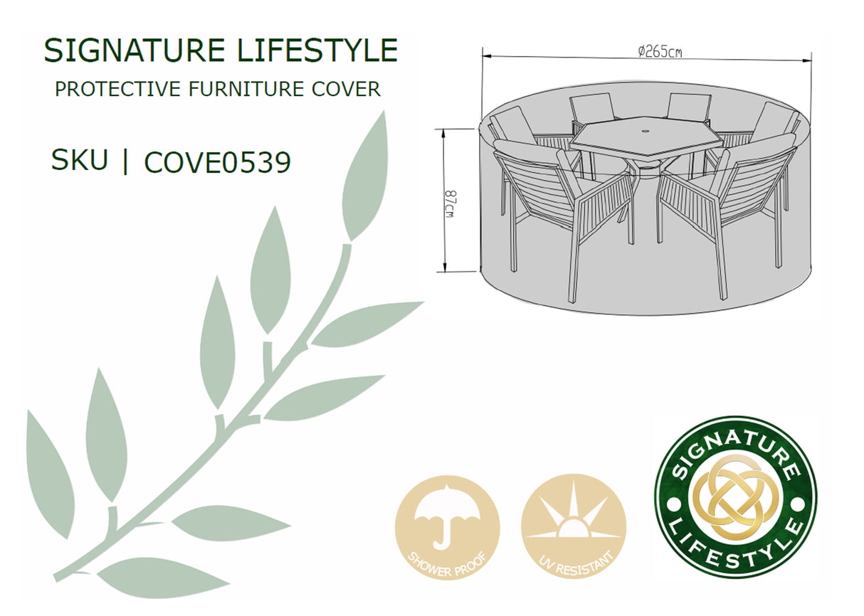 Signature Weave Cover for the Bettina Hexagon Table Set