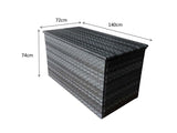 Signature Weave Medium Cushion Box - Caramel Weave