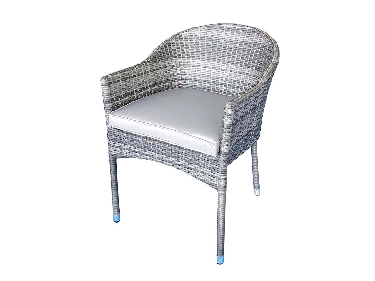 Signature Weave Emily Stacking Chair – Flat Grey Weave
