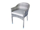 Signature Weave Emily Stacking Chair – Flat Grey Weave