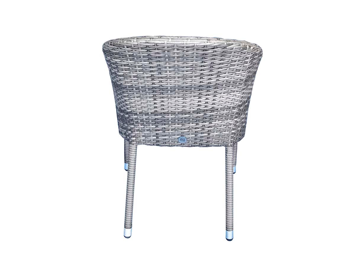 Signature Weave Emily Stacking Chair – Flat Grey Weave
